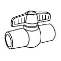1/2 CPVC Ball Valve Cc