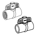 1/2 PVC Ball Valv Thrd