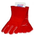 Red Delux Leather Welder Glove