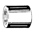 1/8 Blk Steel Merch Coupling