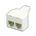 Ivory Duplex Plug Adapter