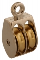 1" Solid Eye Double Pulley