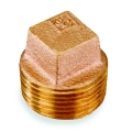 1/8 Brass Sq Hd Plug