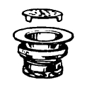 2 Flat-Top Sink Strainer