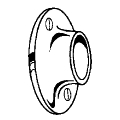 1" OD Shower Rod Flange