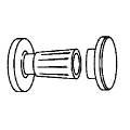 1" OD Adj Shwr Rod Flg