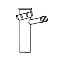 1-1/2x8" Y-Brnch Tailpc