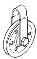 4" Pulley W/Strap & Axle Bolt
