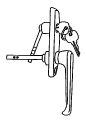 L-Handle & Key Cylinder Lock