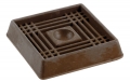 2" Brown Square Cup 4/Cd