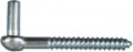 5/8x5" Zinc-Plated Screw-Hook