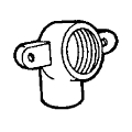 1/2 CPVC D-Ear Ell