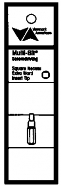 #1 Square Reces Insert Bit 2Cd(Image 1)